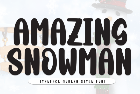 Amazing Snowman: A Handwritten Typeface for Warm Brand Identities