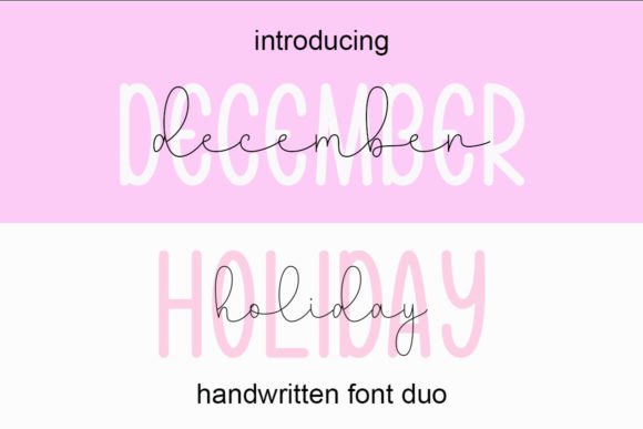 December Holiday: The Handwritten Typeface for Warm Brand Identities