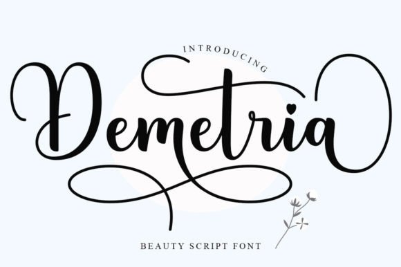 Demetria: The Elegant Handwritten Typeface for Authentic Branding