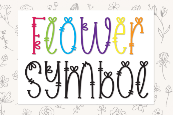 Flower Symbol: The Handwritten Typeface for Modern Web Design