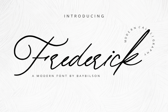 Frederick: The Elegant Script Font for Handmade Labels and Designs