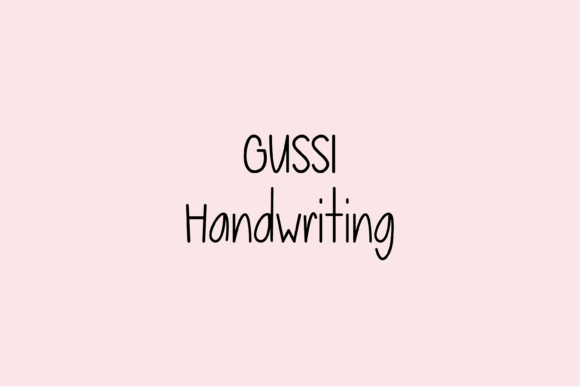 Gussi: The Handwritten Typeface That Elevates Editorial Design