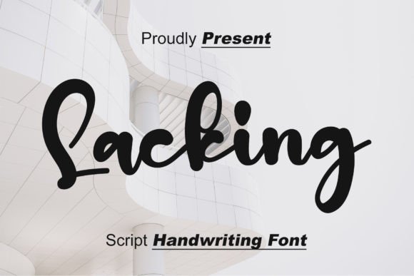 Lacking: The Elegant Handwritten Typeface for Crafters