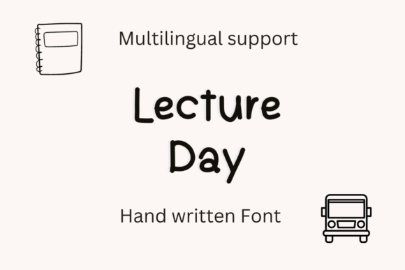 Lecture Day: A Handwritten Typeface for Modern Web Design