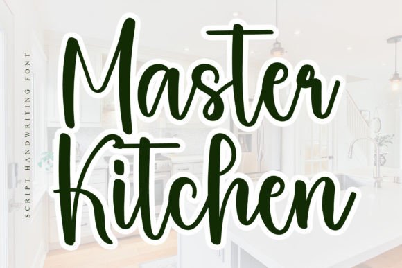 Master Kitchen: A Handwritten Typeface for Modern Editorial Design