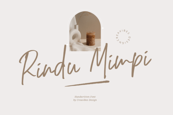 Rindu Mimpi: The Script Font That Elevates Digital Brand Identity