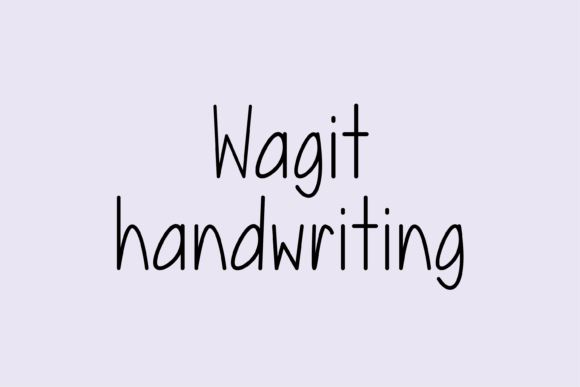 Wagit: The Whimsical Handwritten Font for Your Creative Shop