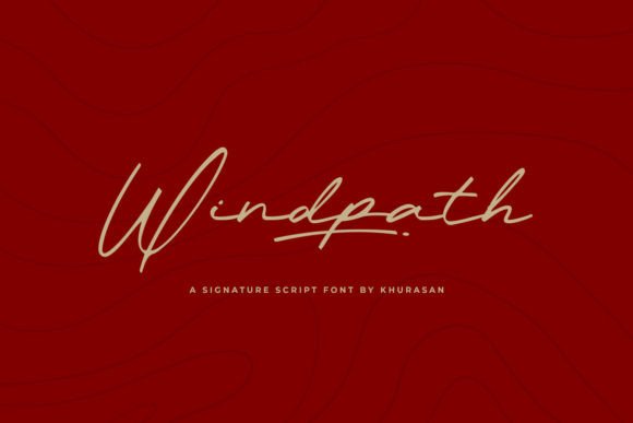 Windpath Typeface: Elevate Your Handmade Brand with Elegant Script
