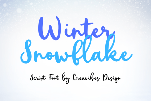 Winter Snowflake: The Perfect Script Font for Winter Web Design